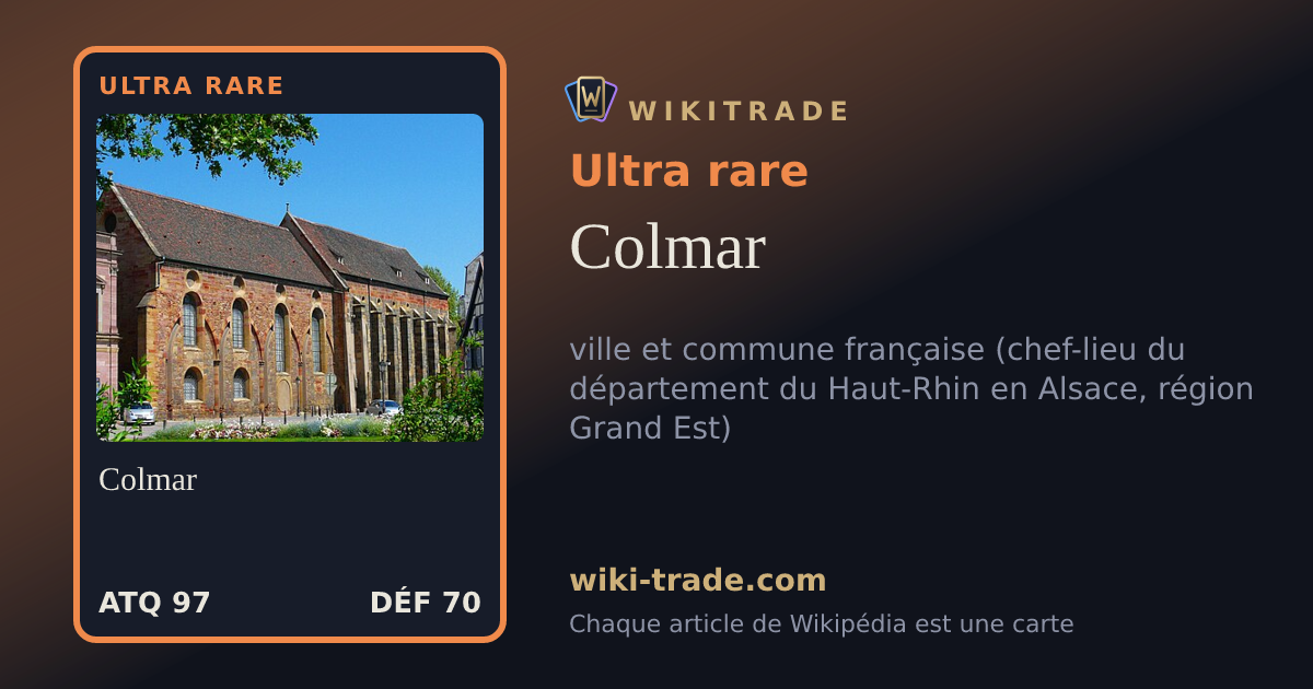 Colmar — carte Ultra rare