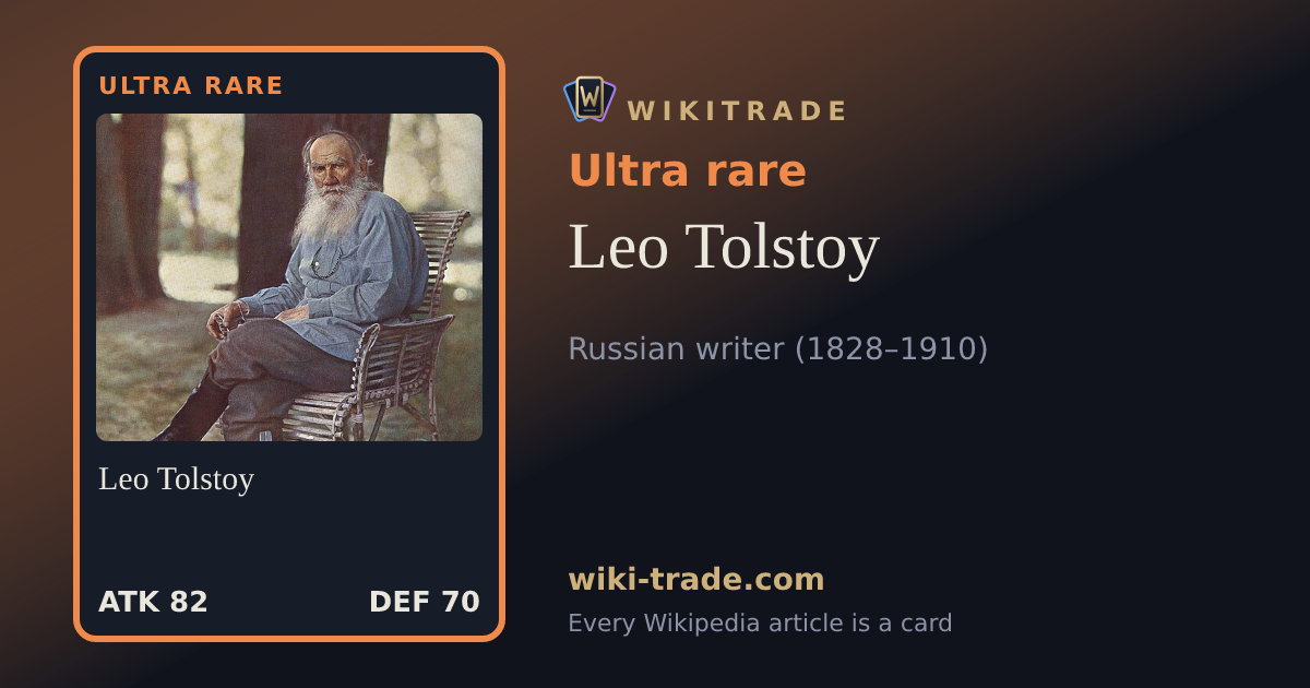 Leo Tolstoy — Ultra rare card
