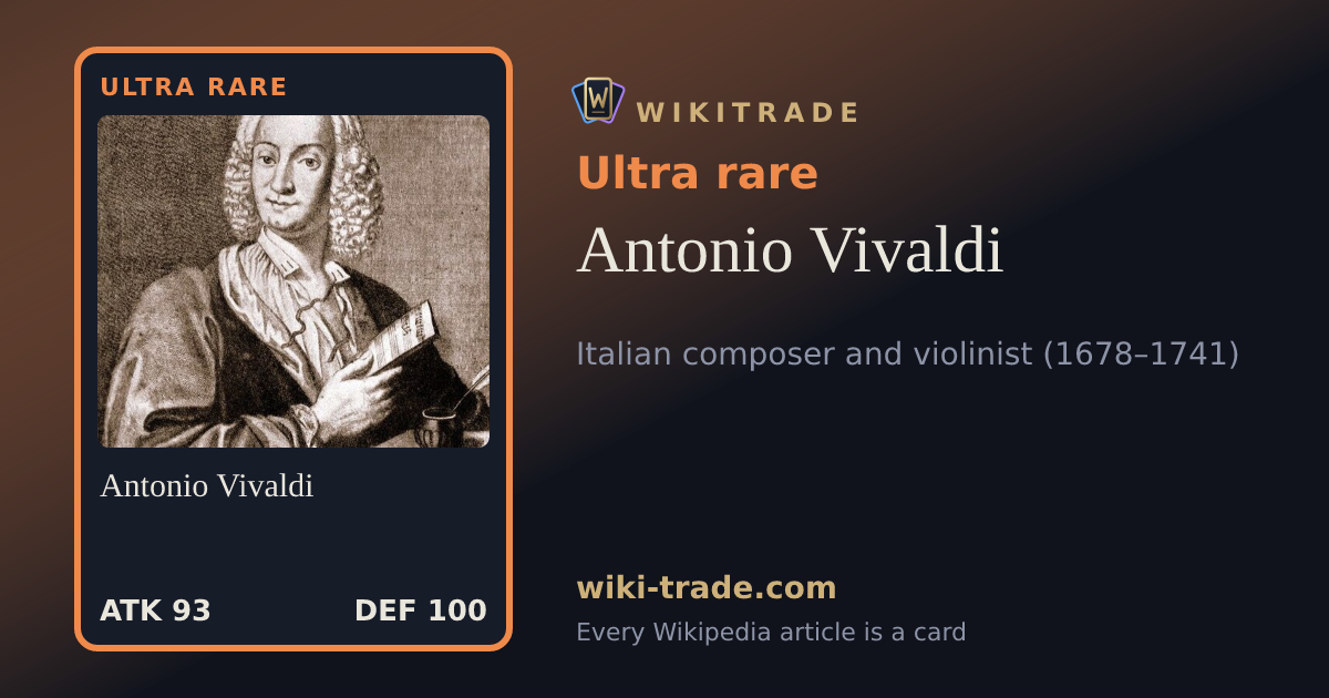 Antonio Vivaldi — Ultra rare card