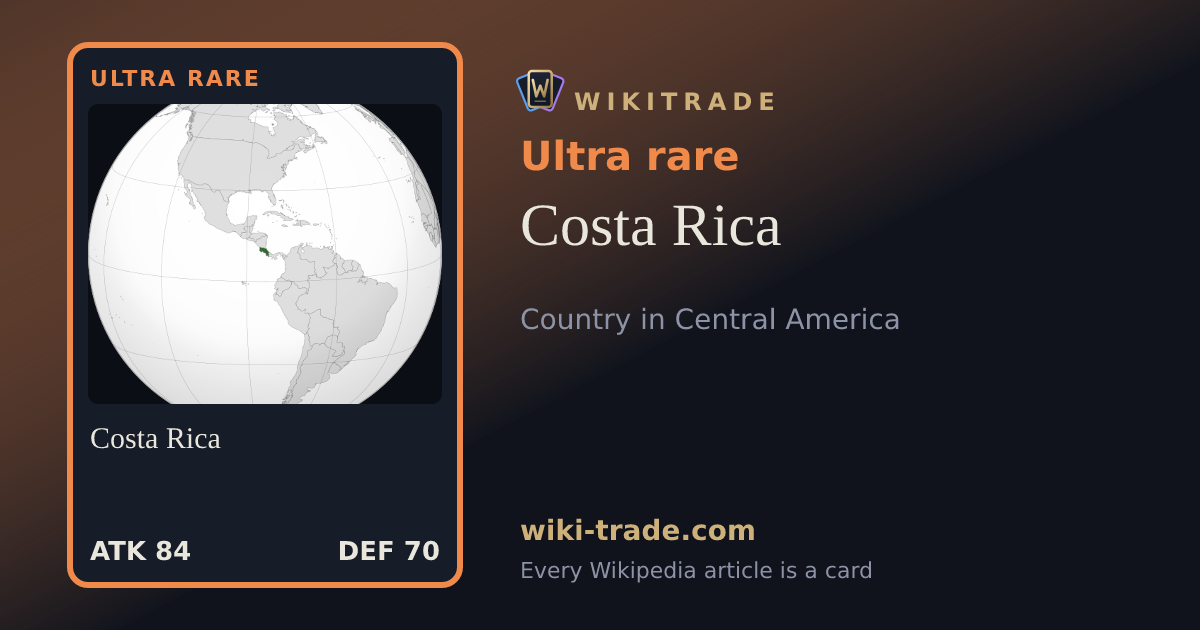 Costa Rica — Ultra rare card