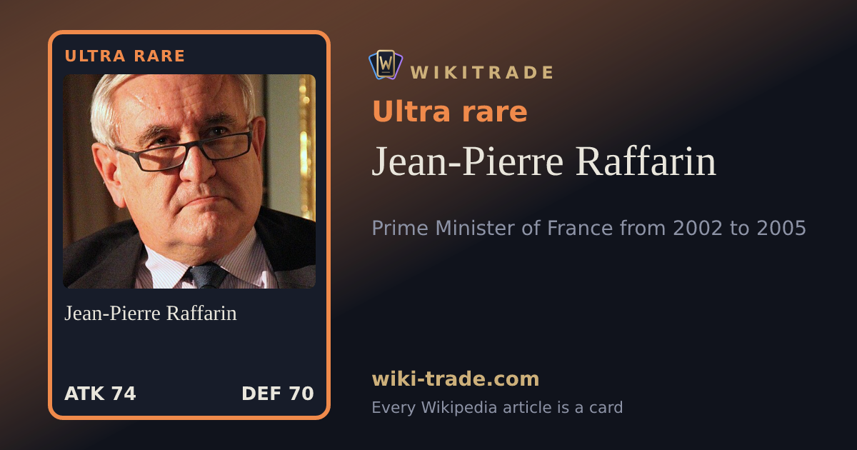 Jean-Pierre Raffarin — Ultra rare card