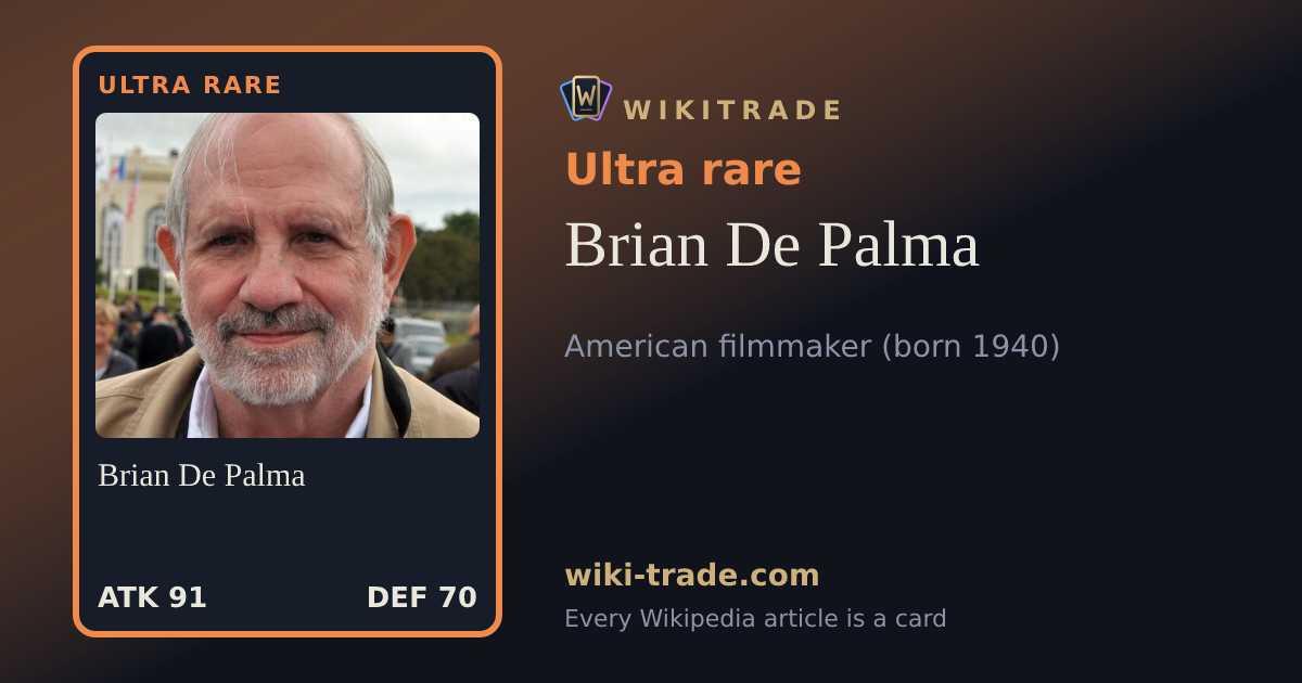 Brian De Palma — Ultra rare card