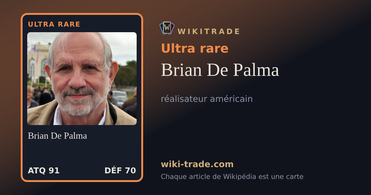 Brian De Palma — carte Ultra rare