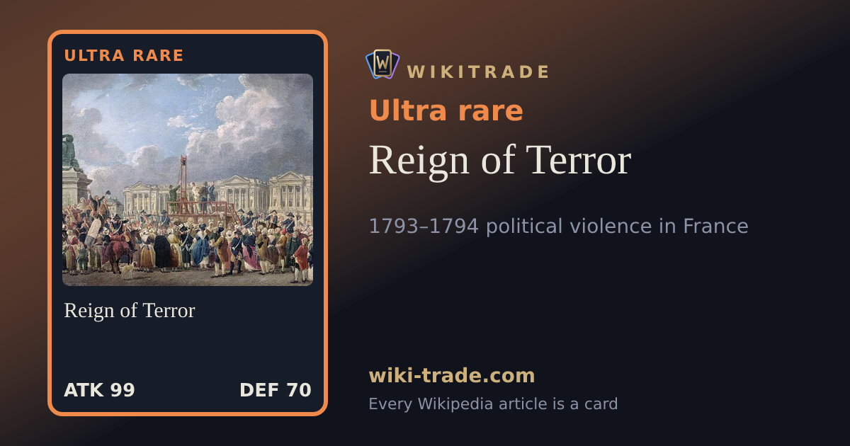 Reign of Terror — Ultra rare card