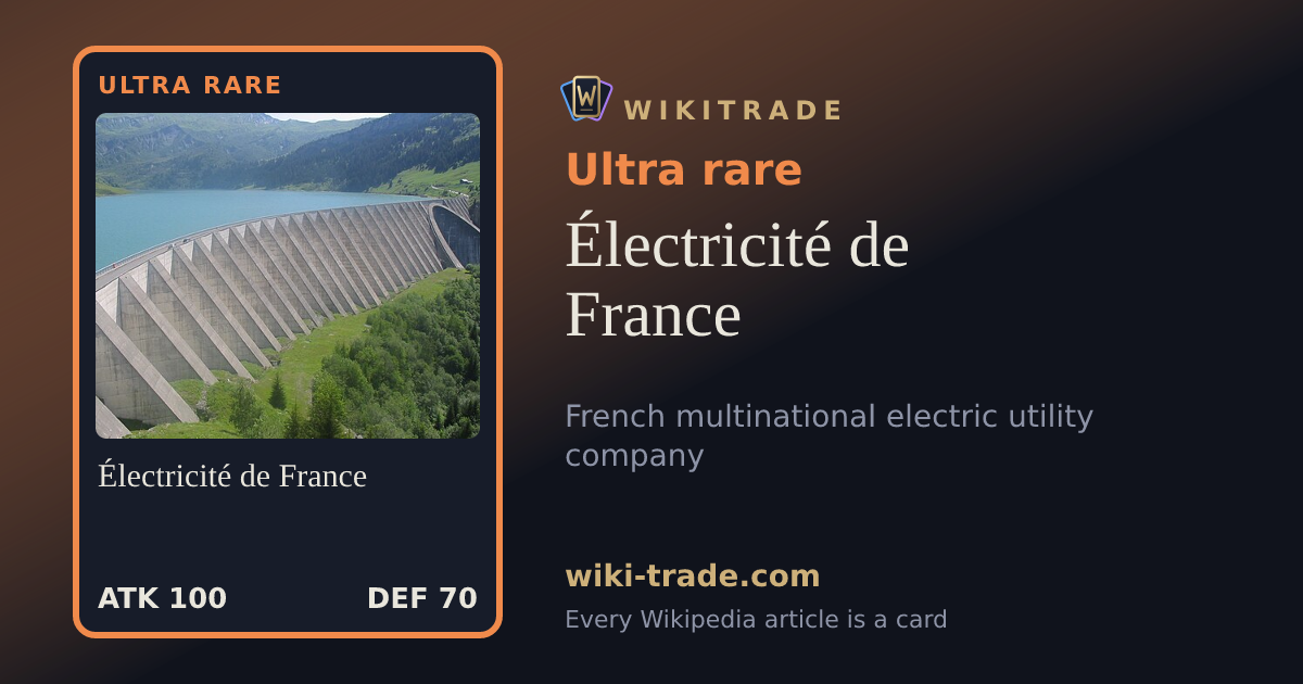 Électricité de France — Ultra rare card