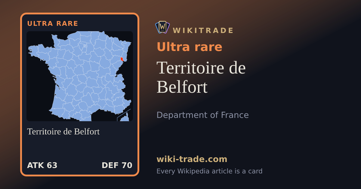 Territoire de Belfort — Ultra rare card