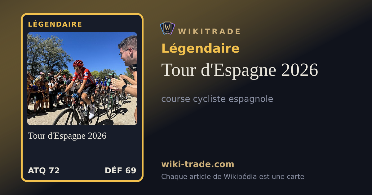 Tour d'Espagne 2026 — carte Légendaire