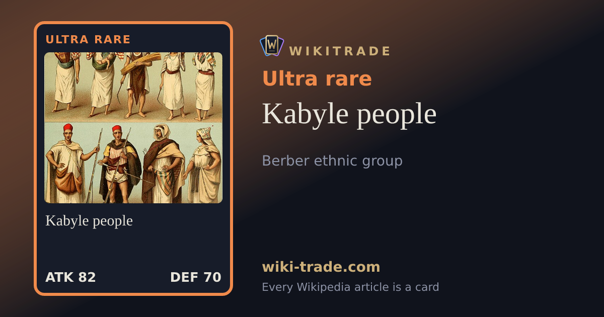 Kabyle people — Ultra rare card