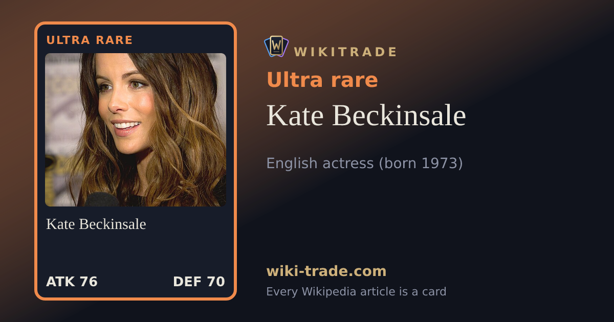 Kate Beckinsale — Ultra rare card