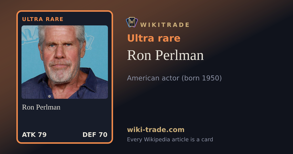 Ron Perlman — Ultra rare card