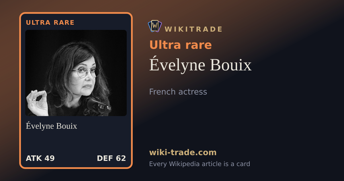 Évelyne Bouix — Ultra rare card