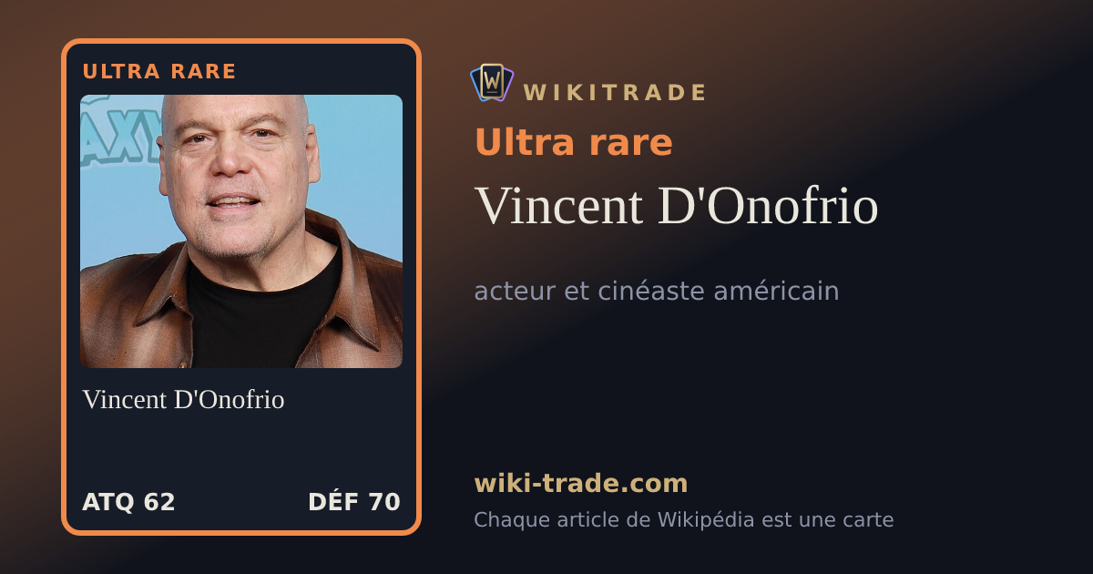 Vincent D'Onofrio — carte Ultra rare