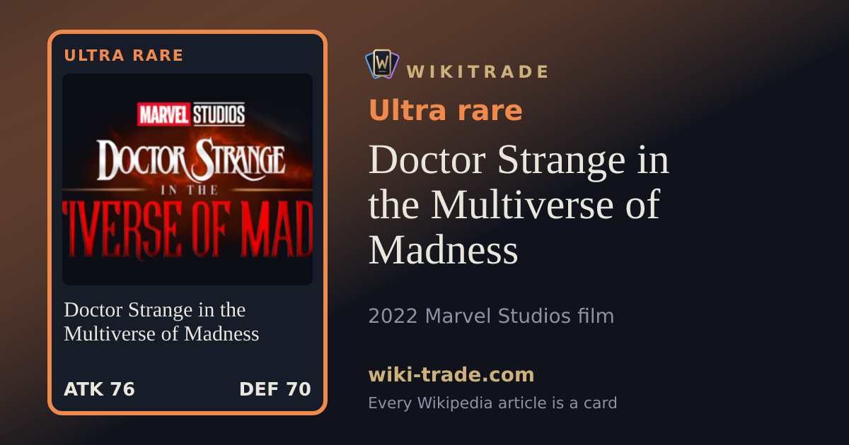 Doctor Strange in the Multiverse of Madness — Ultra rare card