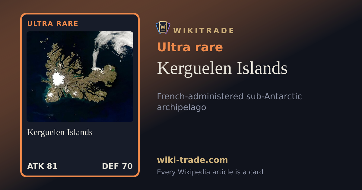 Kerguelen Islands — Ultra rare card