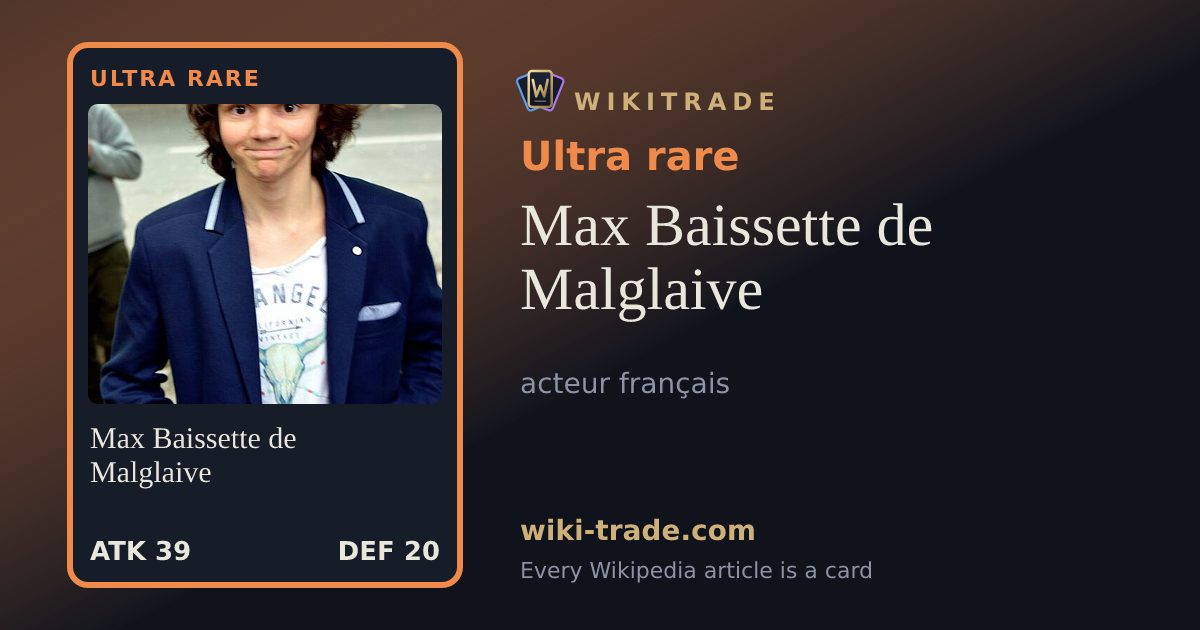 Max Baissette de Malglaive — Ultra rare card