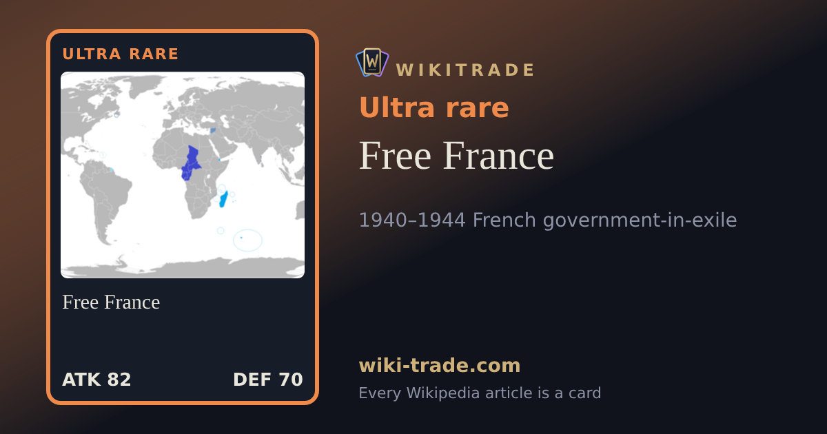 Free France — Ultra rare card
