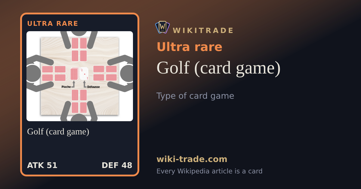 Golf (card game) — Ultra rare card