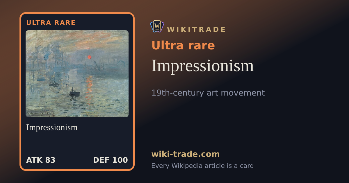 Impressionism — Ultra rare card