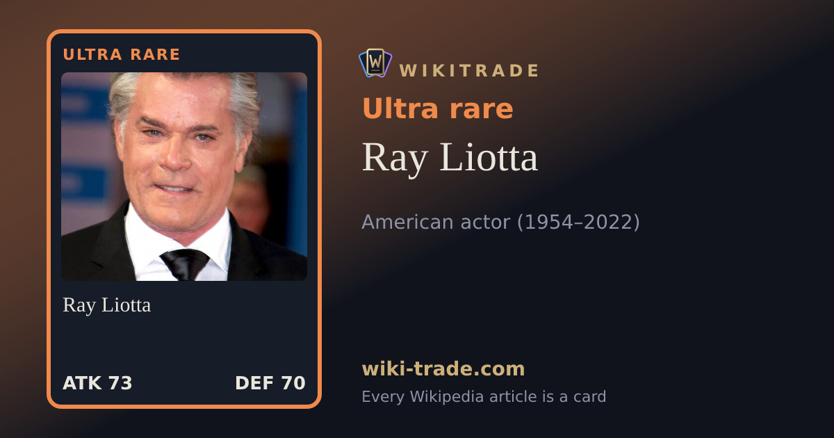 Ray Liotta — Ultra rare card