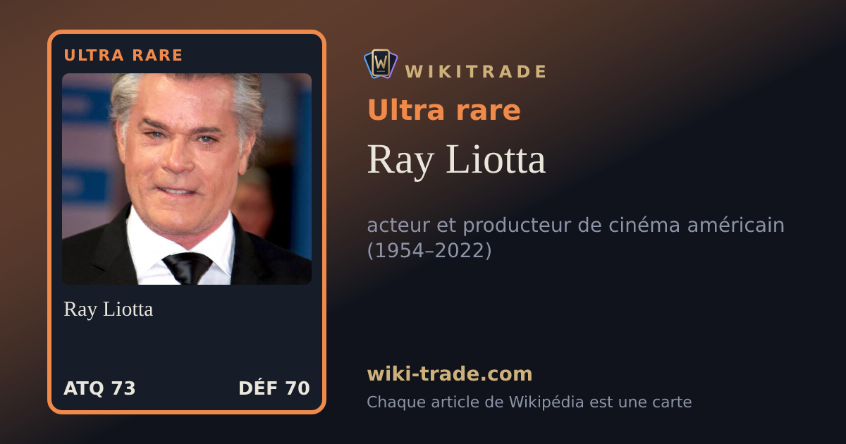 Ray Liotta — carte Ultra rare