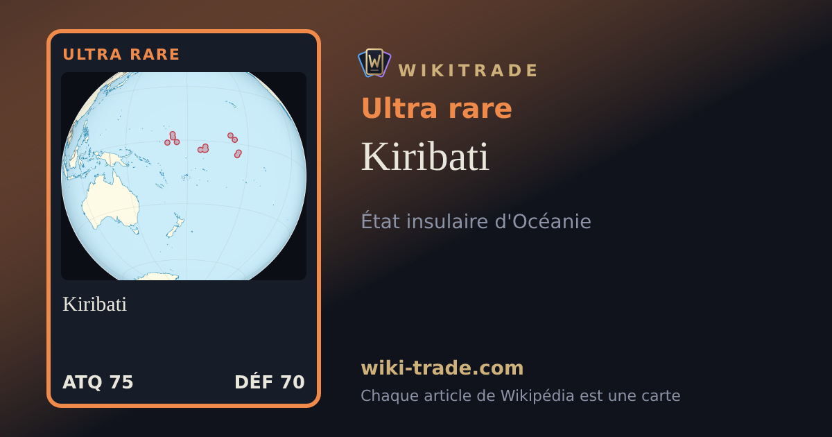 Kiribati — carte Ultra rare