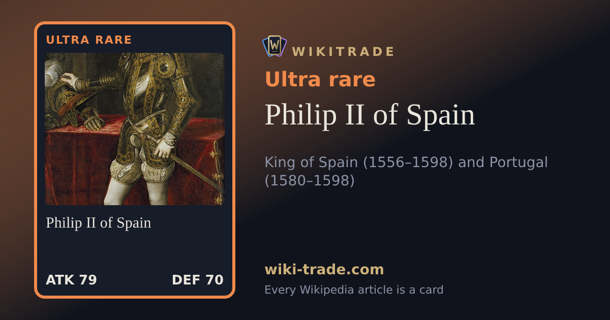 Philip II of Spain — Ultra rare card