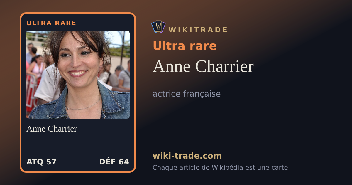 Anne Charrier — carte Ultra rare