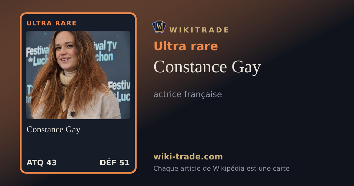 Constance Gay — carte Ultra rare