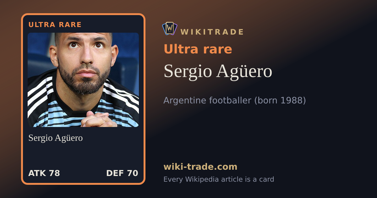 Sergio Agüero — Ultra rare card