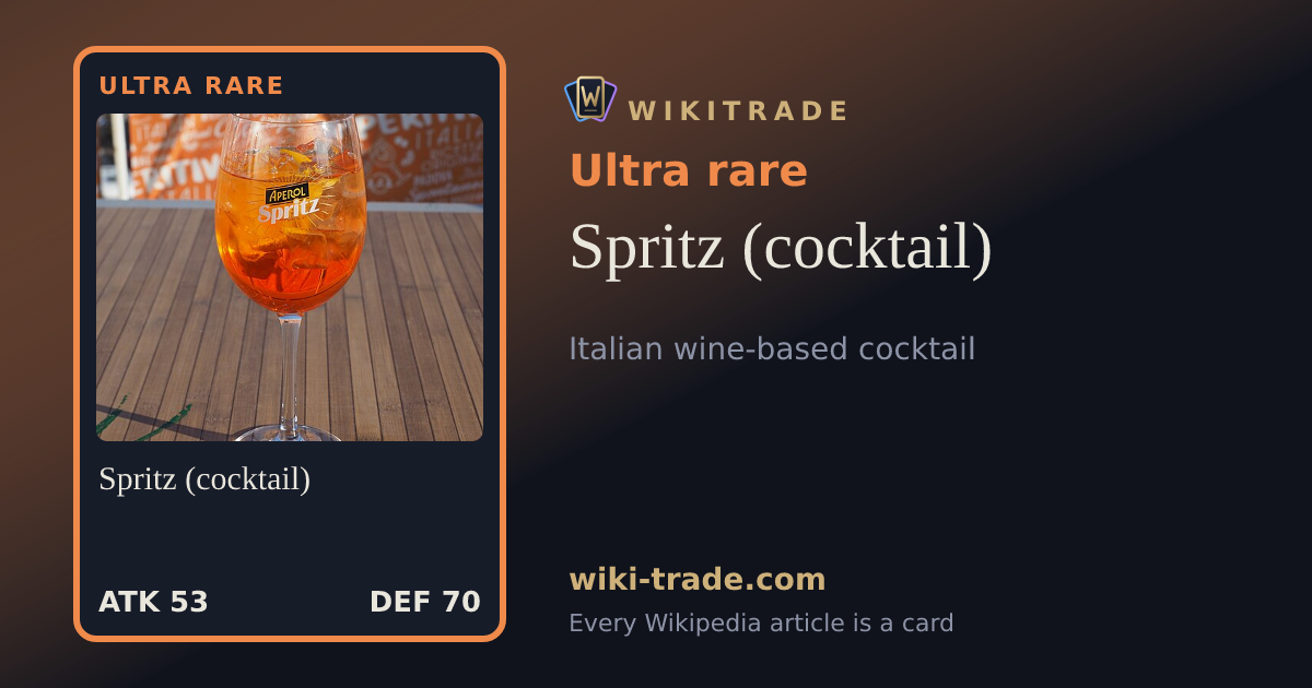Spritz (cocktail) — Ultra rare card