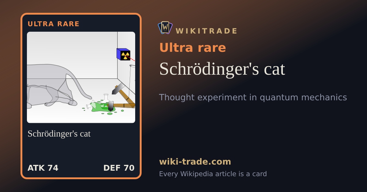 Schrödinger's cat — Ultra rare card