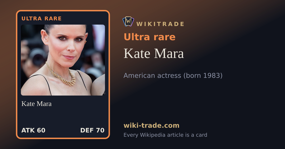 Kate Mara — Ultra rare card