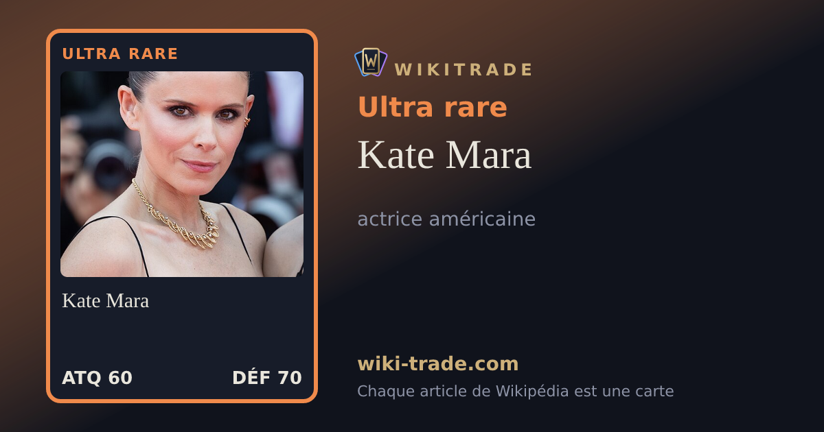 Kate Mara — carte Ultra rare