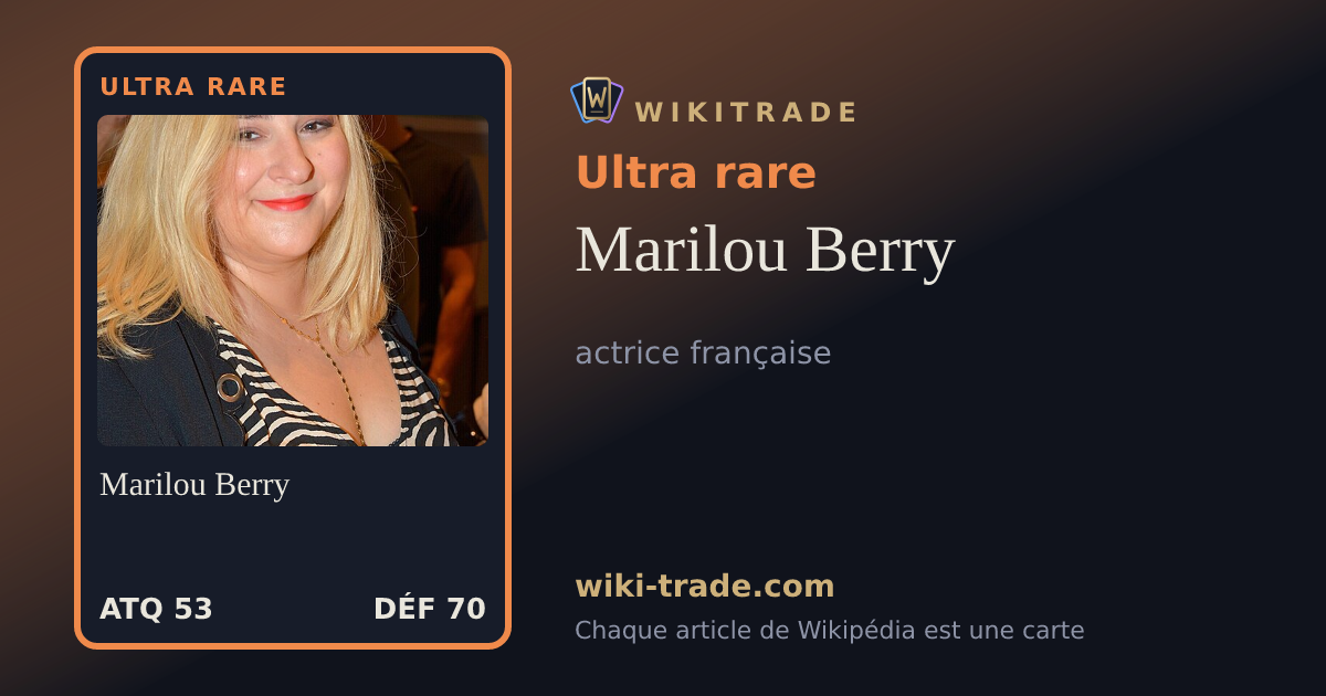 Marilou Berry — carte Ultra rare