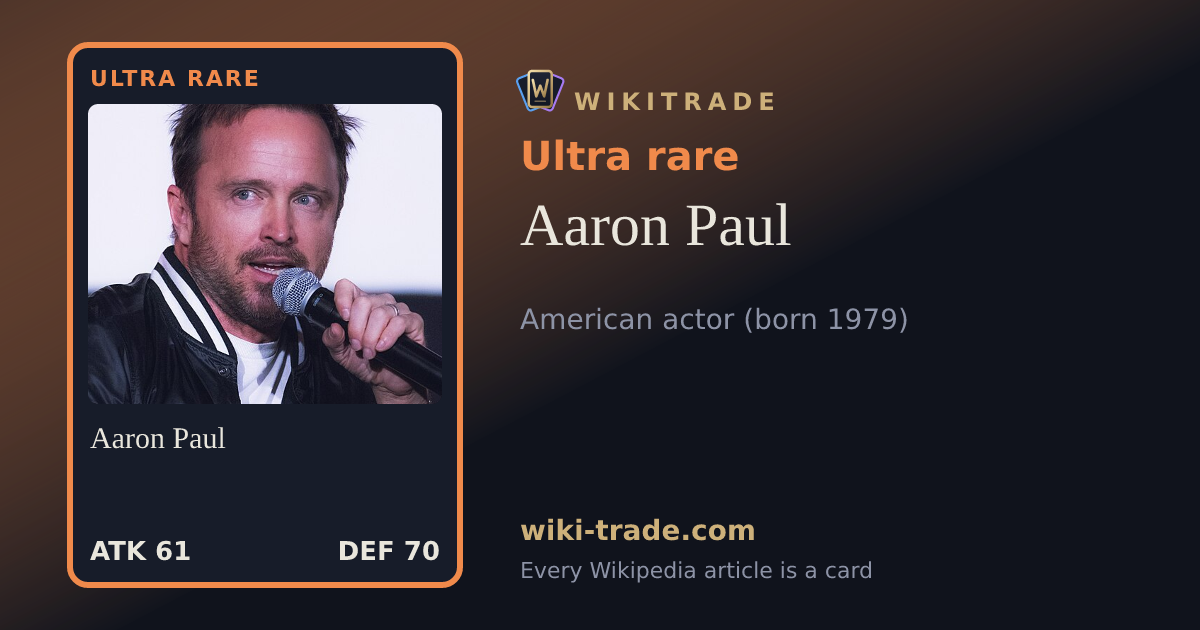 Aaron Paul — Ultra rare card