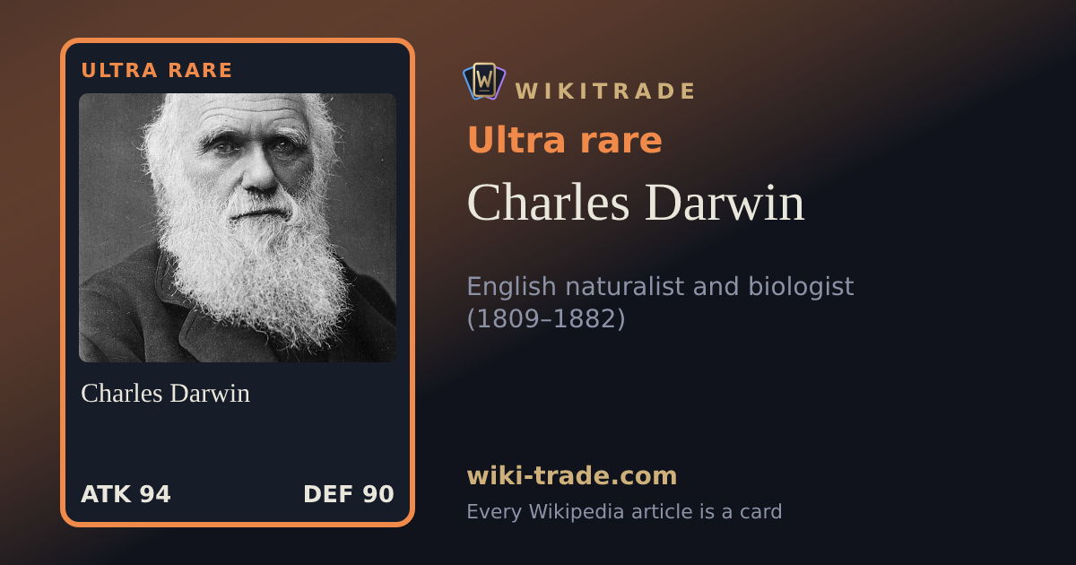 Charles Darwin — Ultra rare card