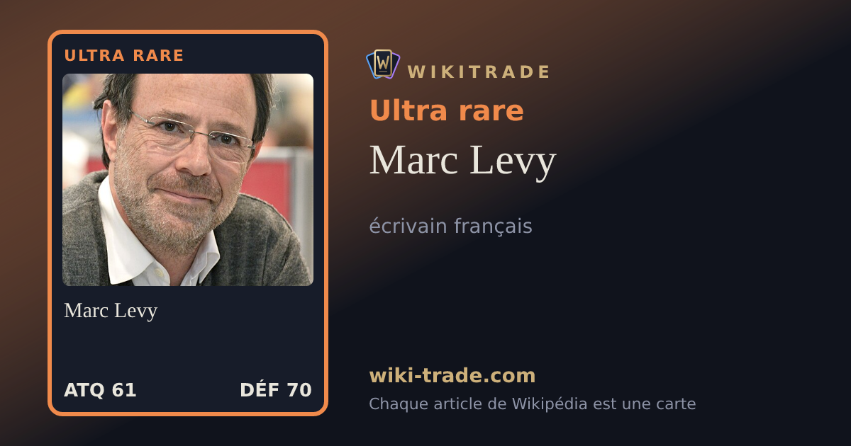 Marc Levy — carte Ultra rare