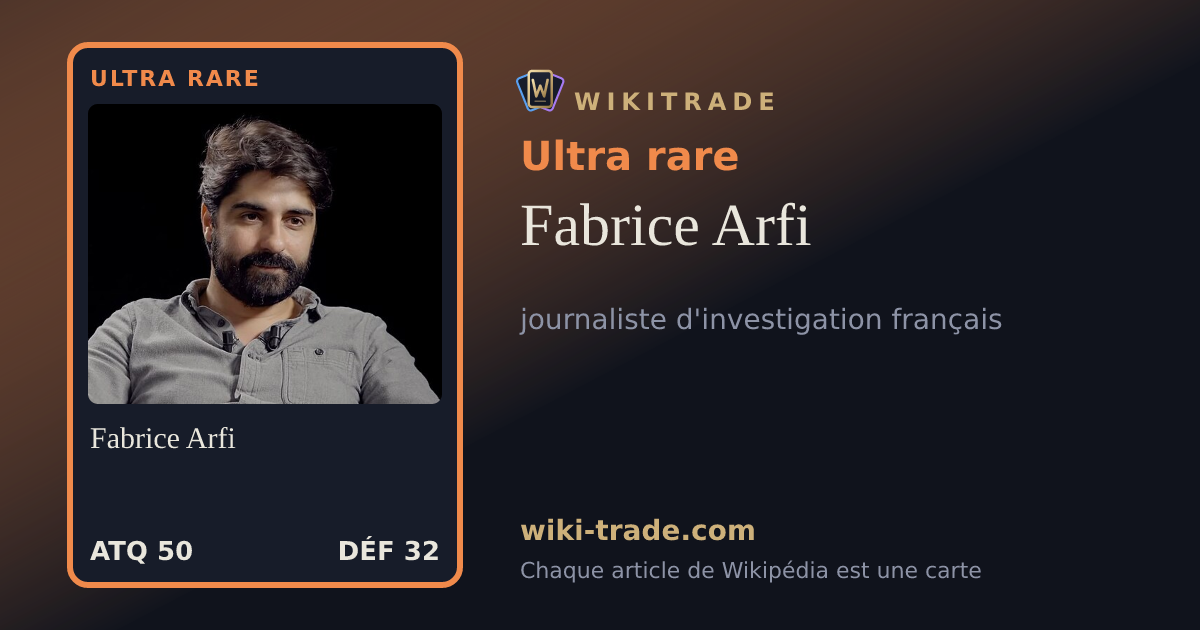 Fabrice Arfi — carte Ultra rare