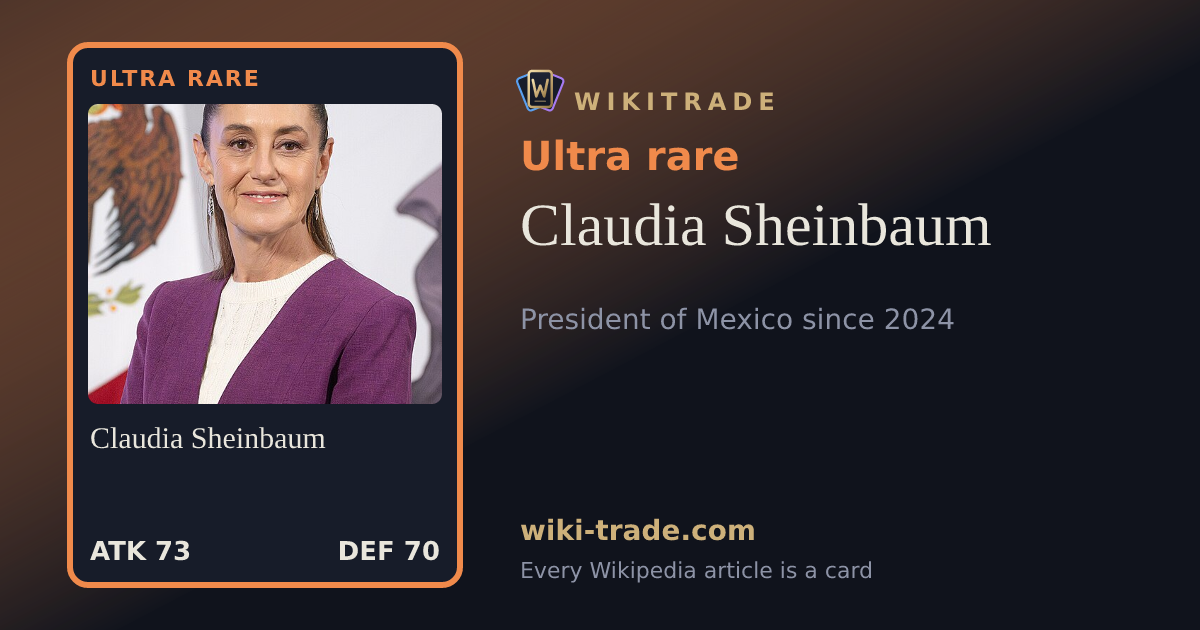 Claudia Sheinbaum — Ultra rare card