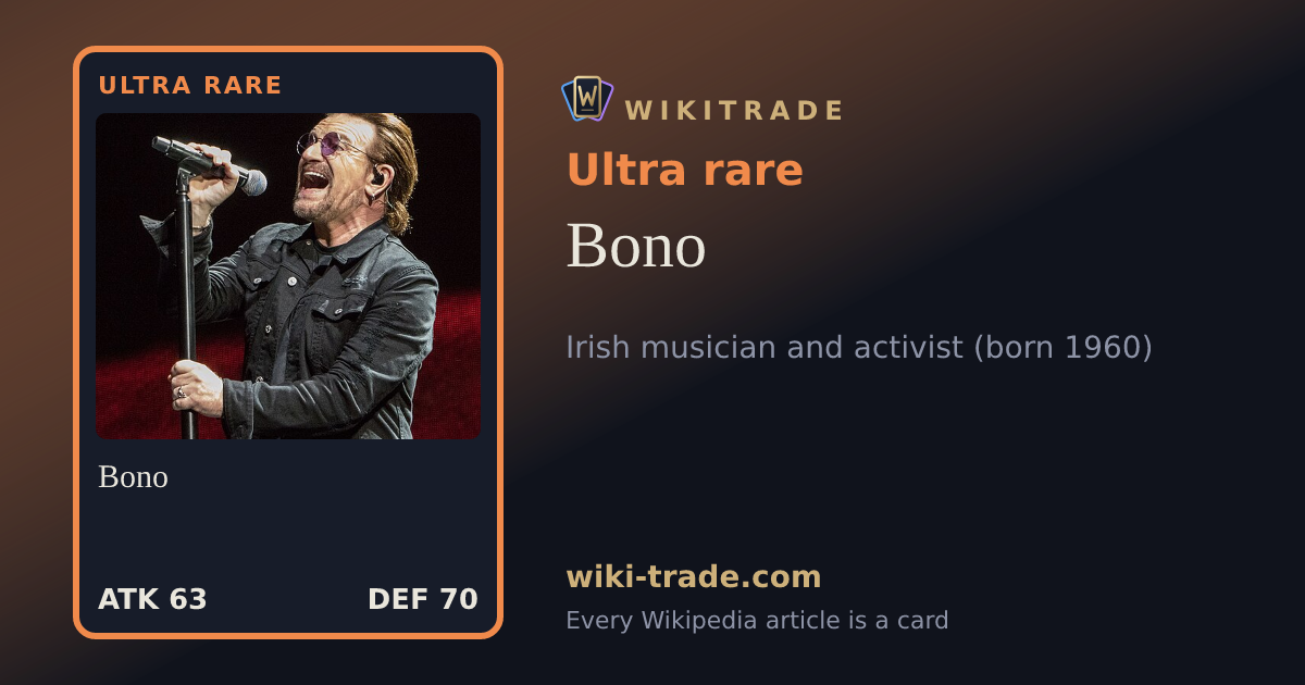 Bono — Ultra rare card