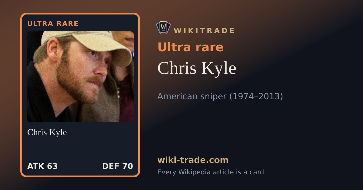 Chris Kyle — Ultra rare card