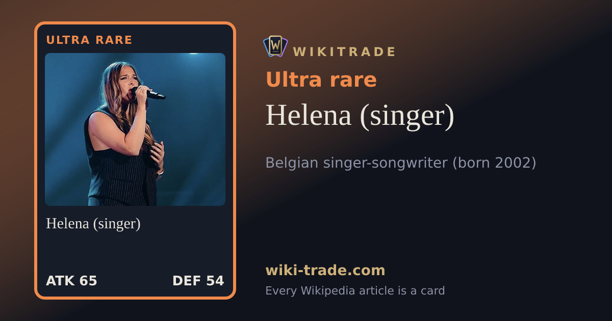 Helena (singer) — Ultra rare card