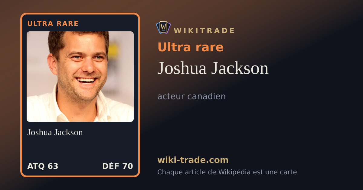 Joshua Jackson — carte Ultra rare