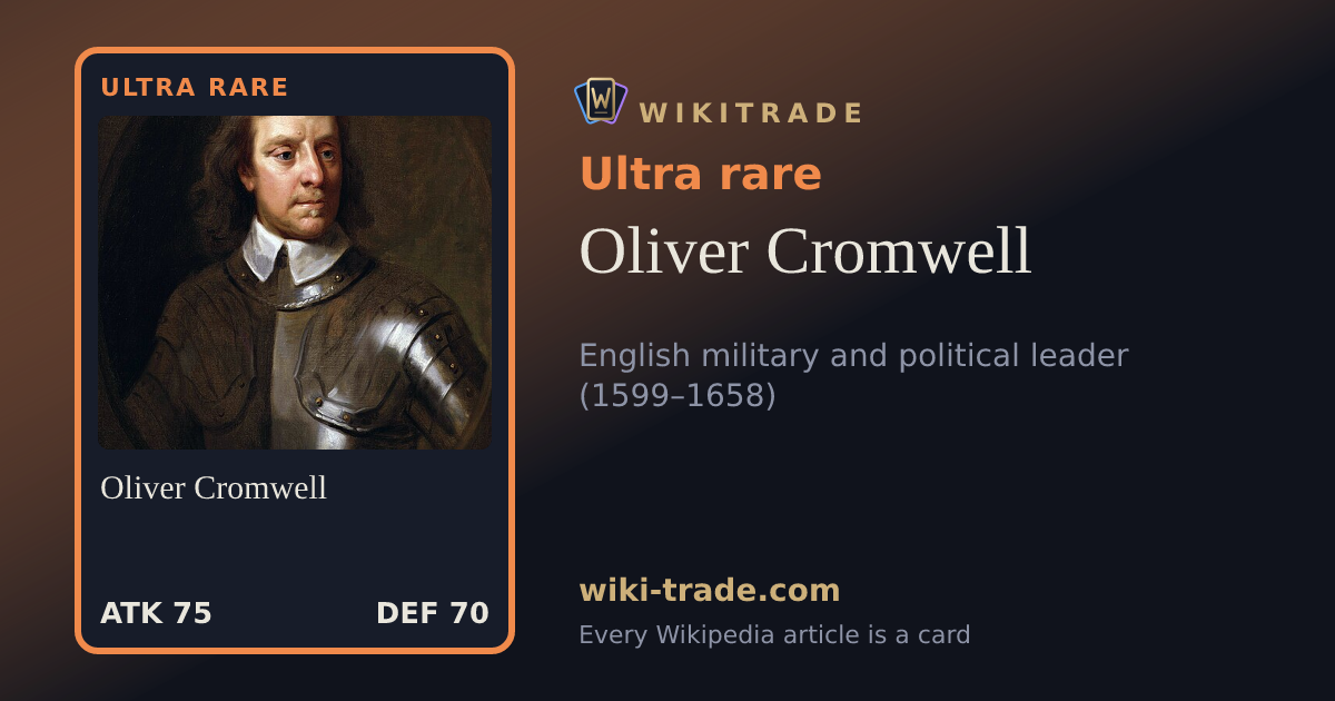 Oliver Cromwell — Ultra rare card