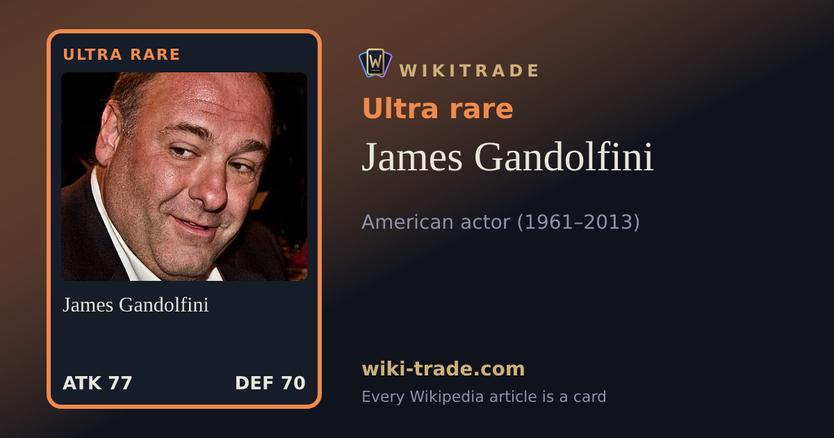 James Gandolfini — Ultra rare card