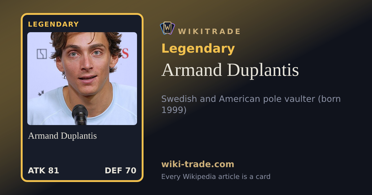 Armand Duplantis — Legendary card