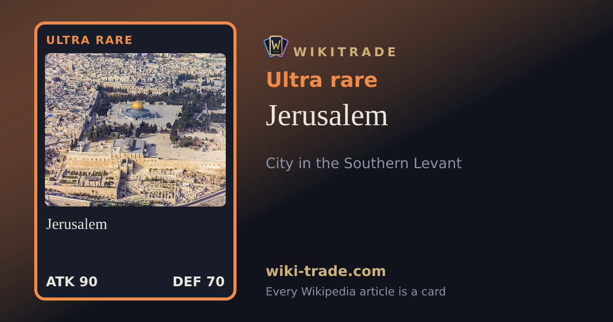 Jerusalem — Ultra rare card