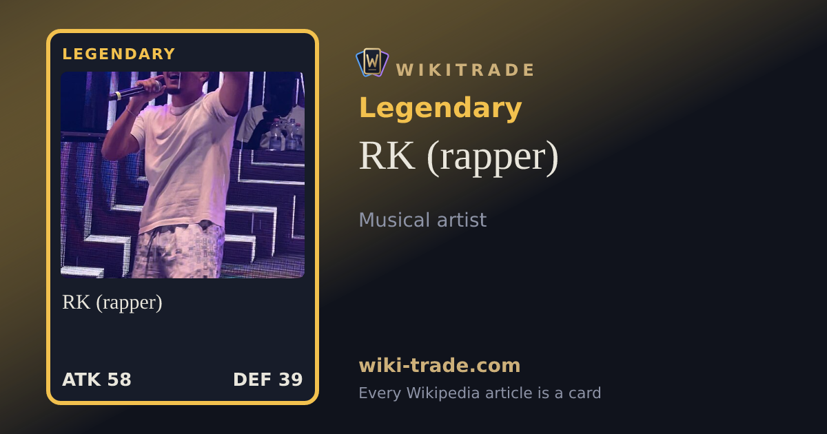 RK (rapper) — Legendary card