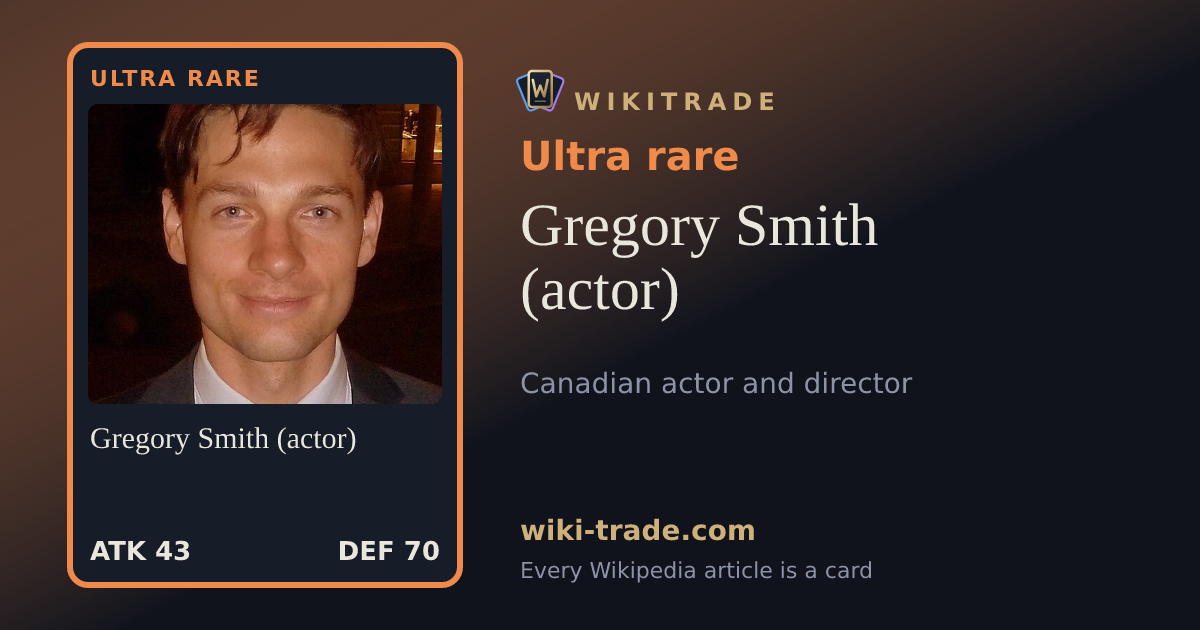 Gregory Smith (actor) — Ultra rare card