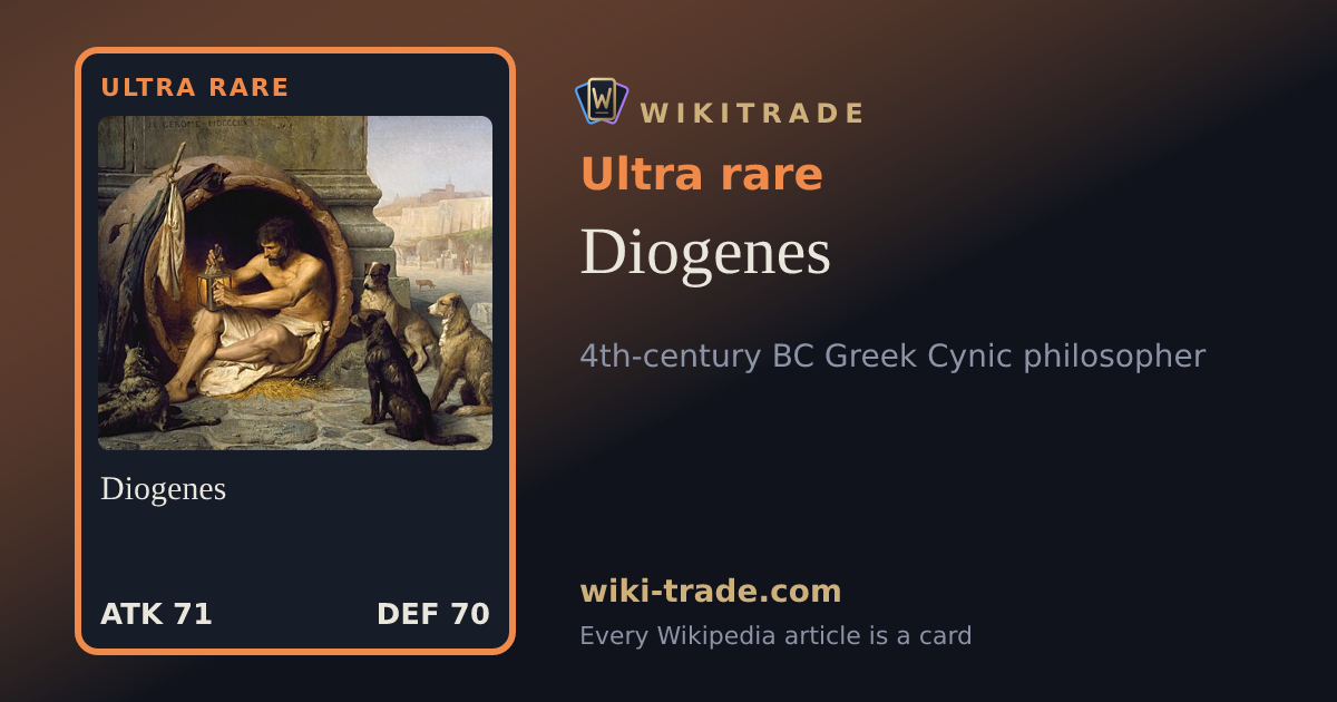 Diogenes — Ultra rare card